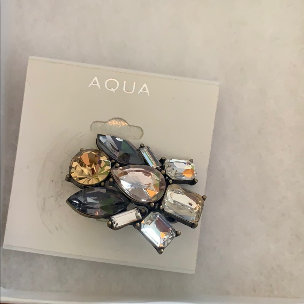 Aqua Brooch Pin